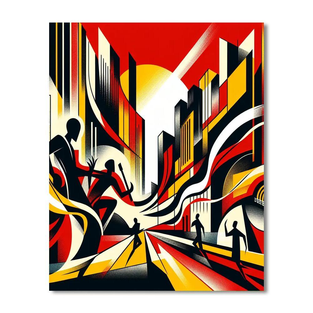 Modern Urban Art Numbered Painting Kits