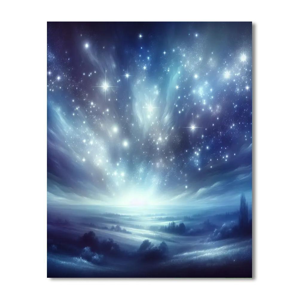 Starlit Night Serenade Painting Number Kit