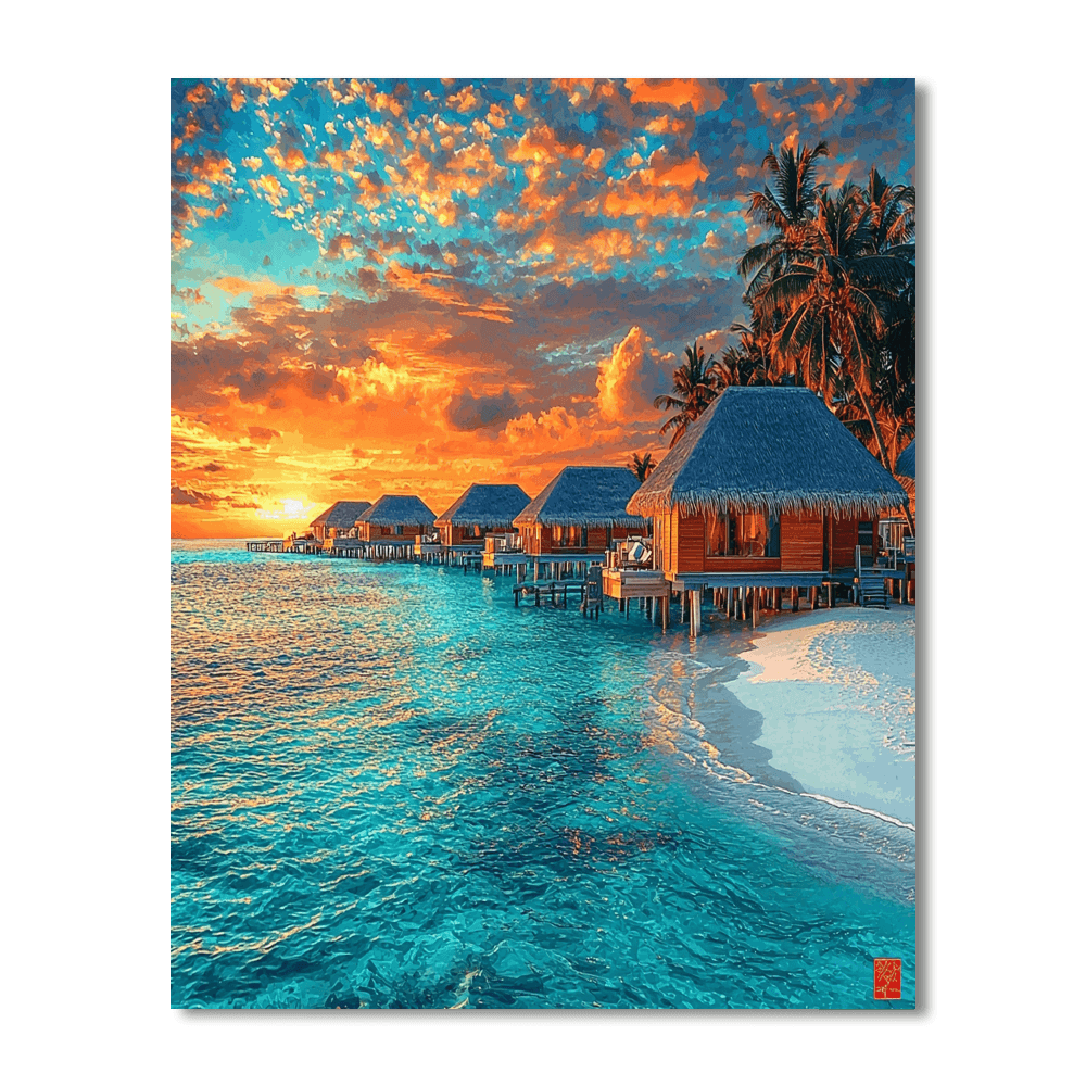 Maldives Paint By Numbers Kits