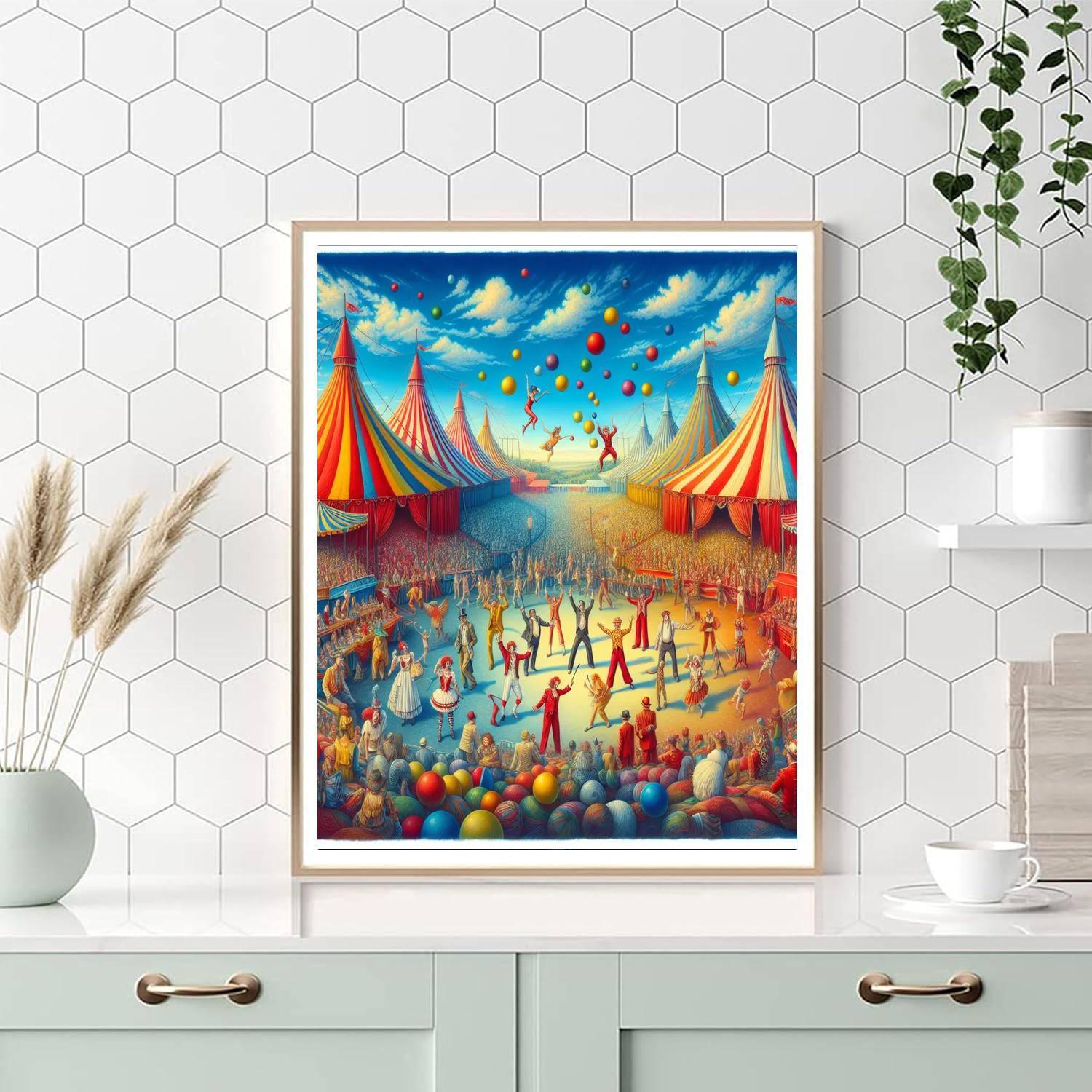 Circus Fun For Little Ones Numbered Painting Kits