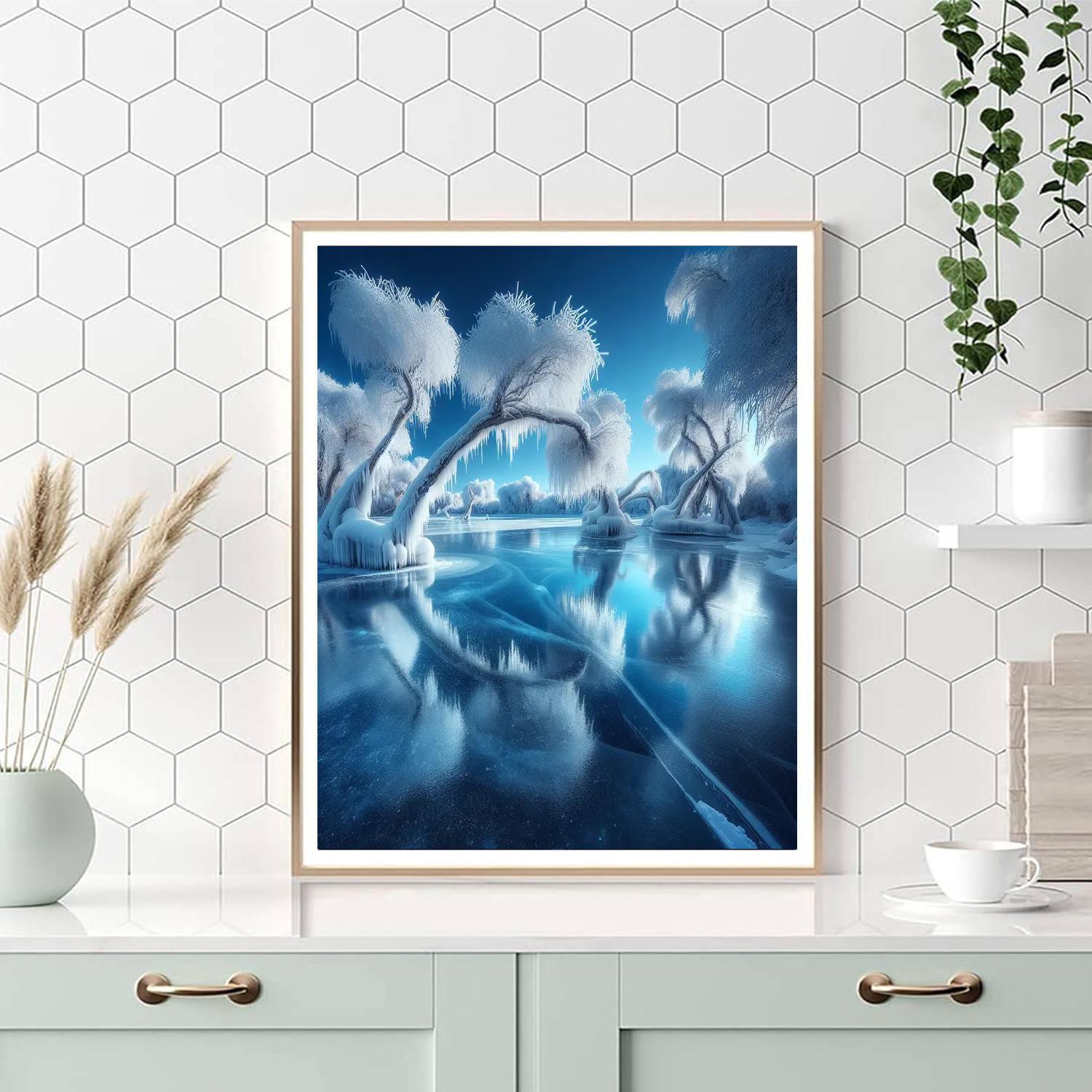 Frosty Morning Reflections Paint By Numbers Kits