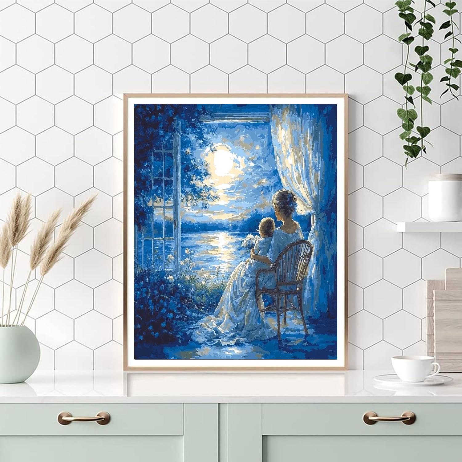 Moonlit Tenderness Painting By Numbers Kit