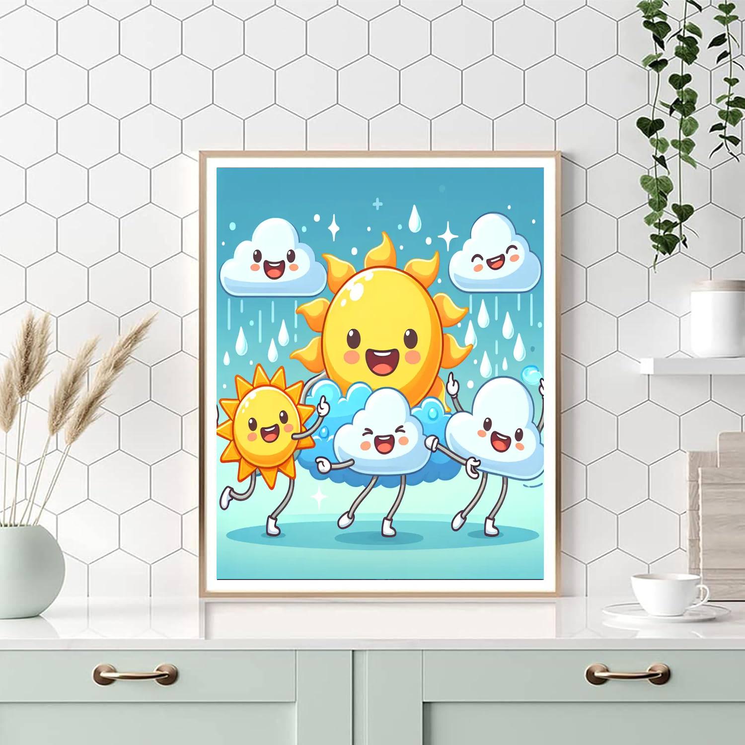 Dancing Weather Friends Numbered Painting Kits