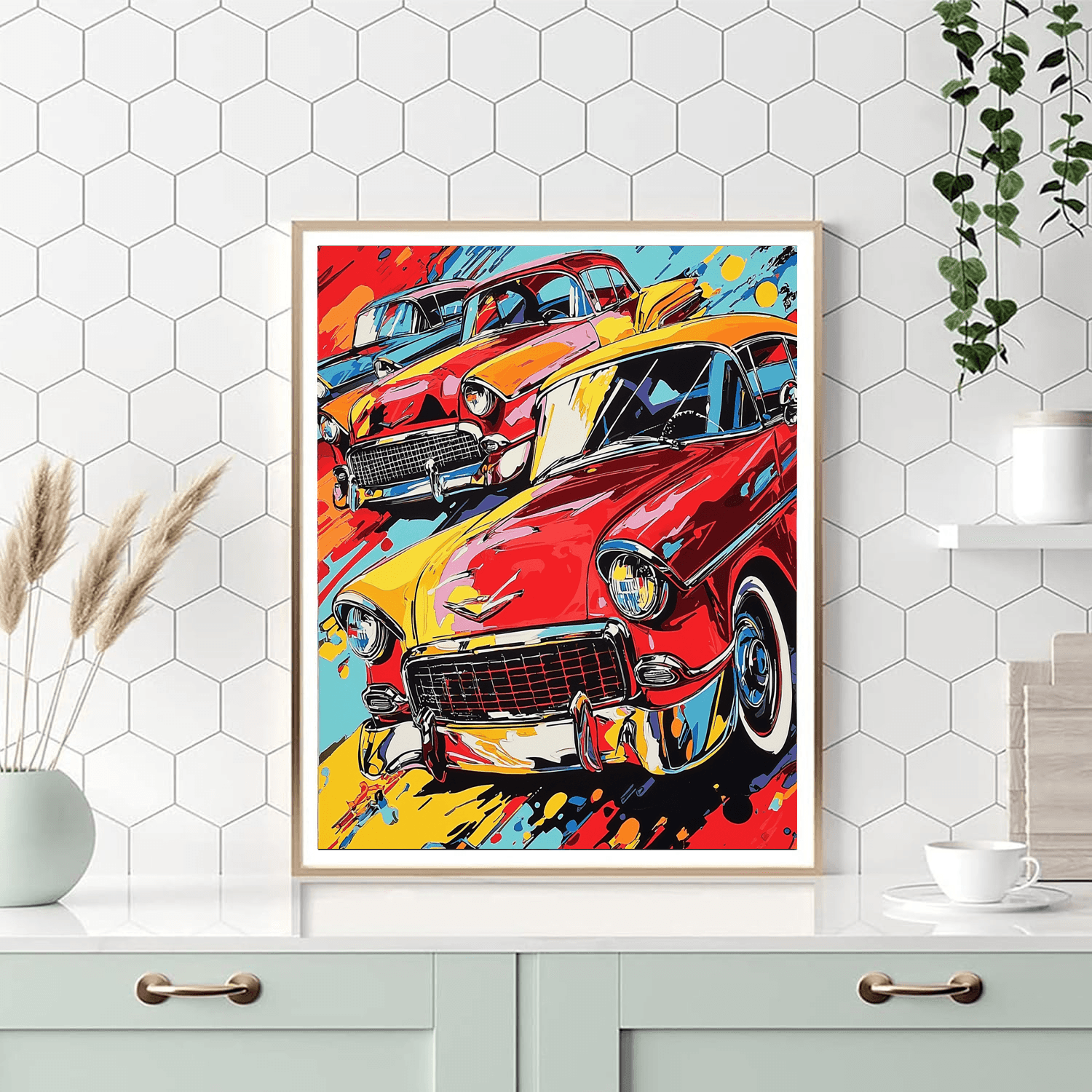 Lichtenstein Inspired Retro Adventure  Paint By Number