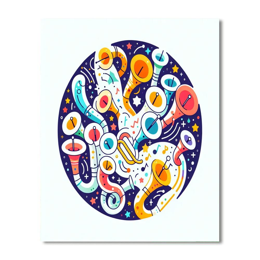 Hooting Horns Paint By Numbers Kits