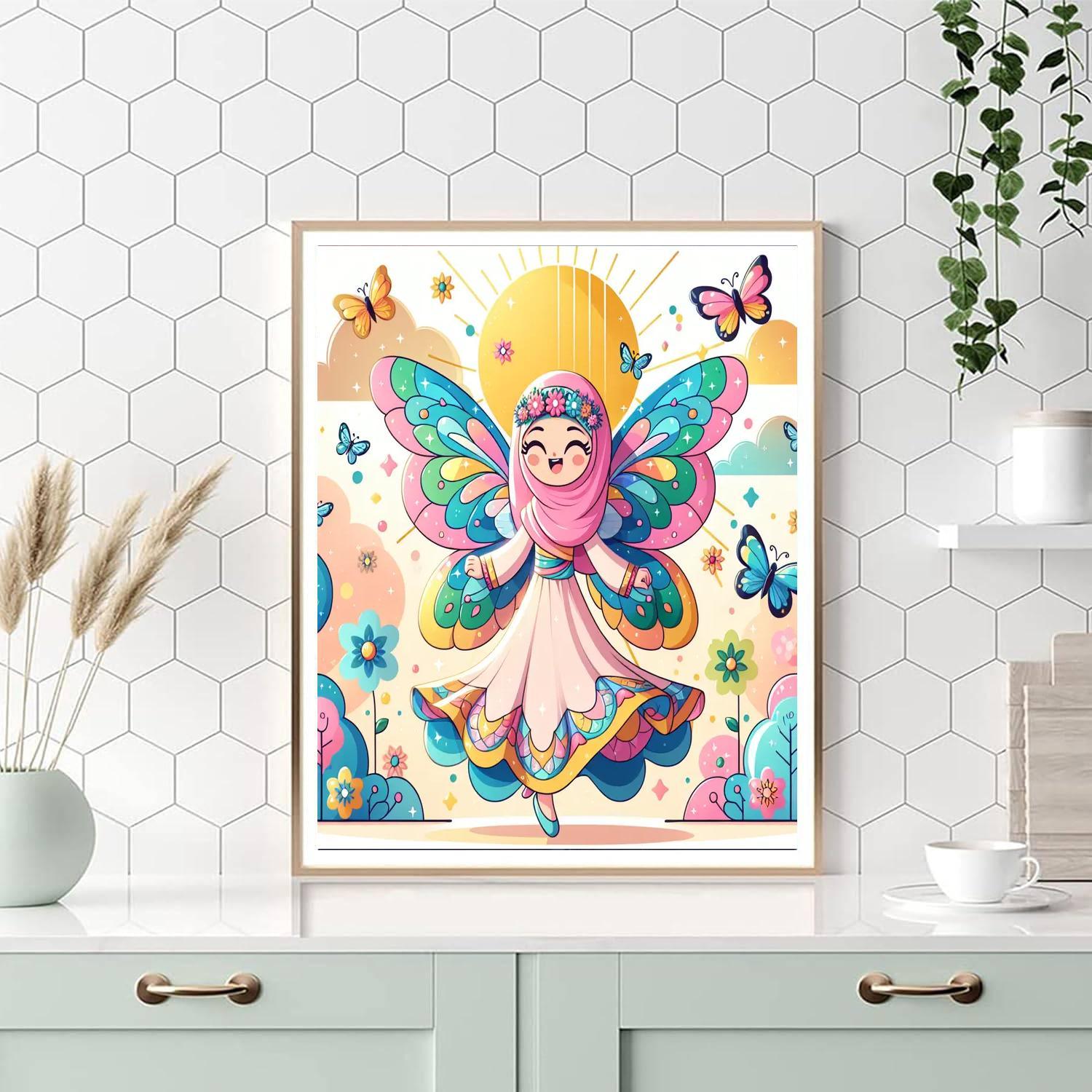 Charming Flower Fairy Paint By Number