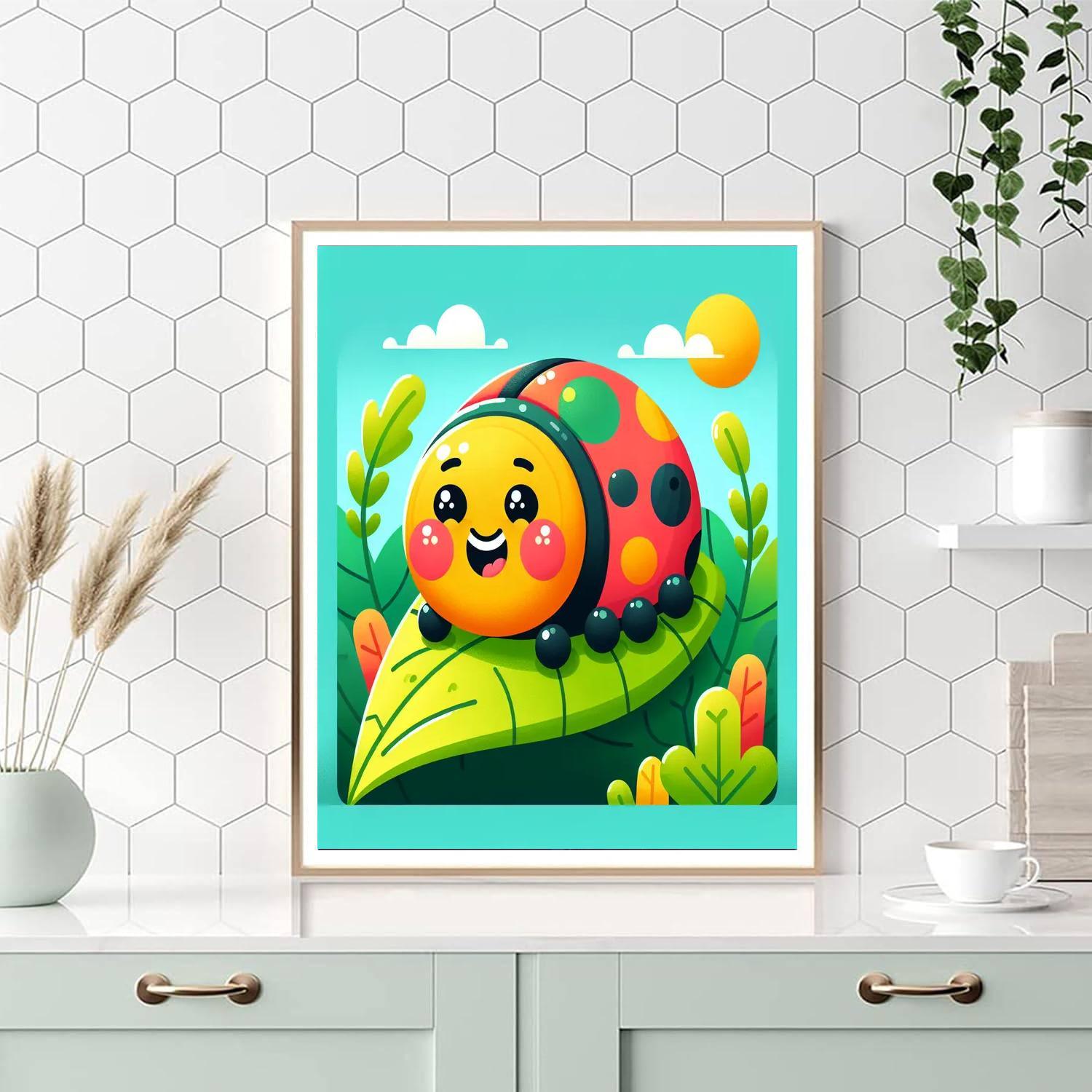 Bouncy Beetle Paint By Number