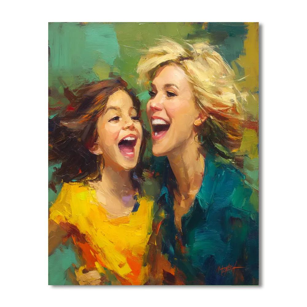 Cherished Laughs Number Painting