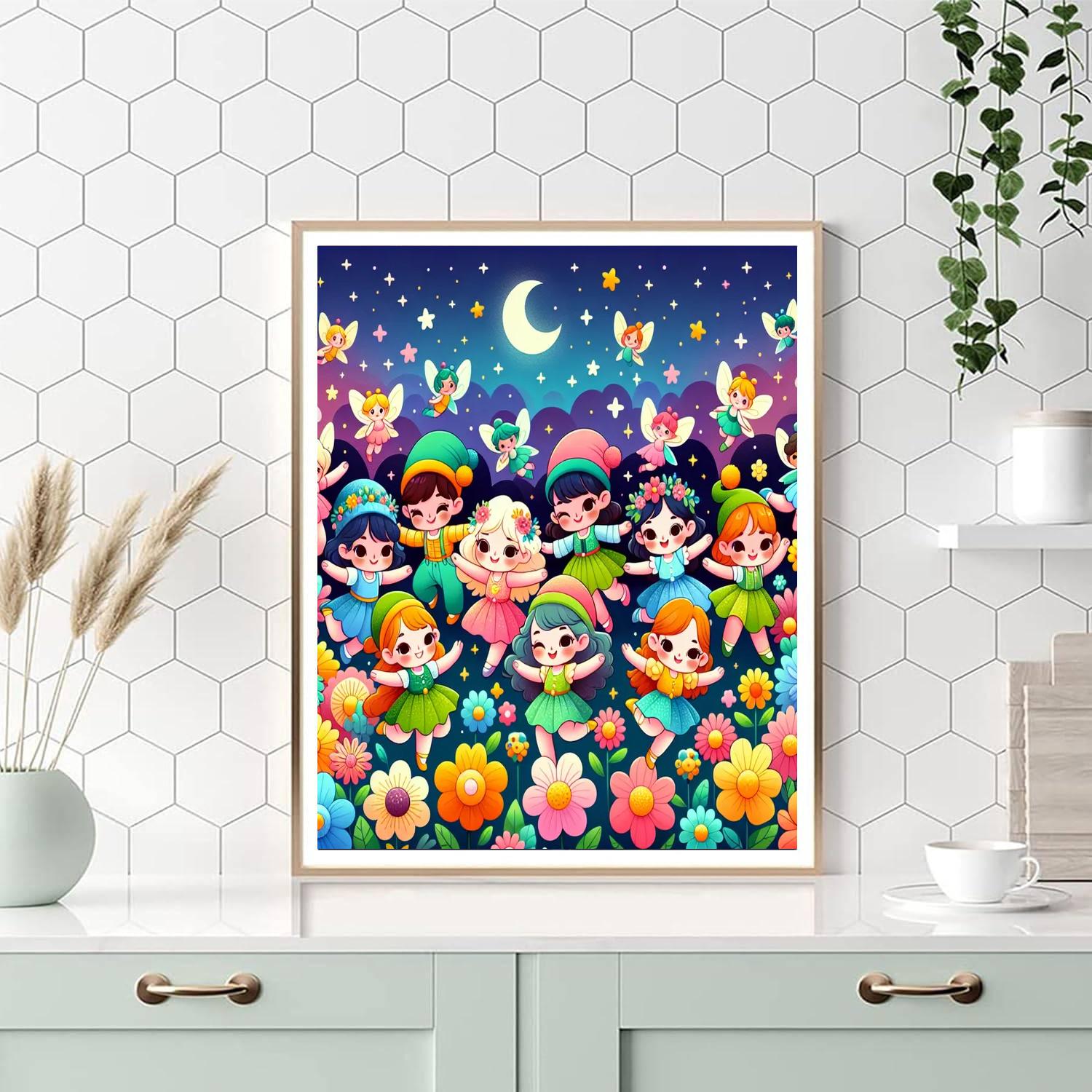 Adorable Fairy Friends Numbered Painting Kits