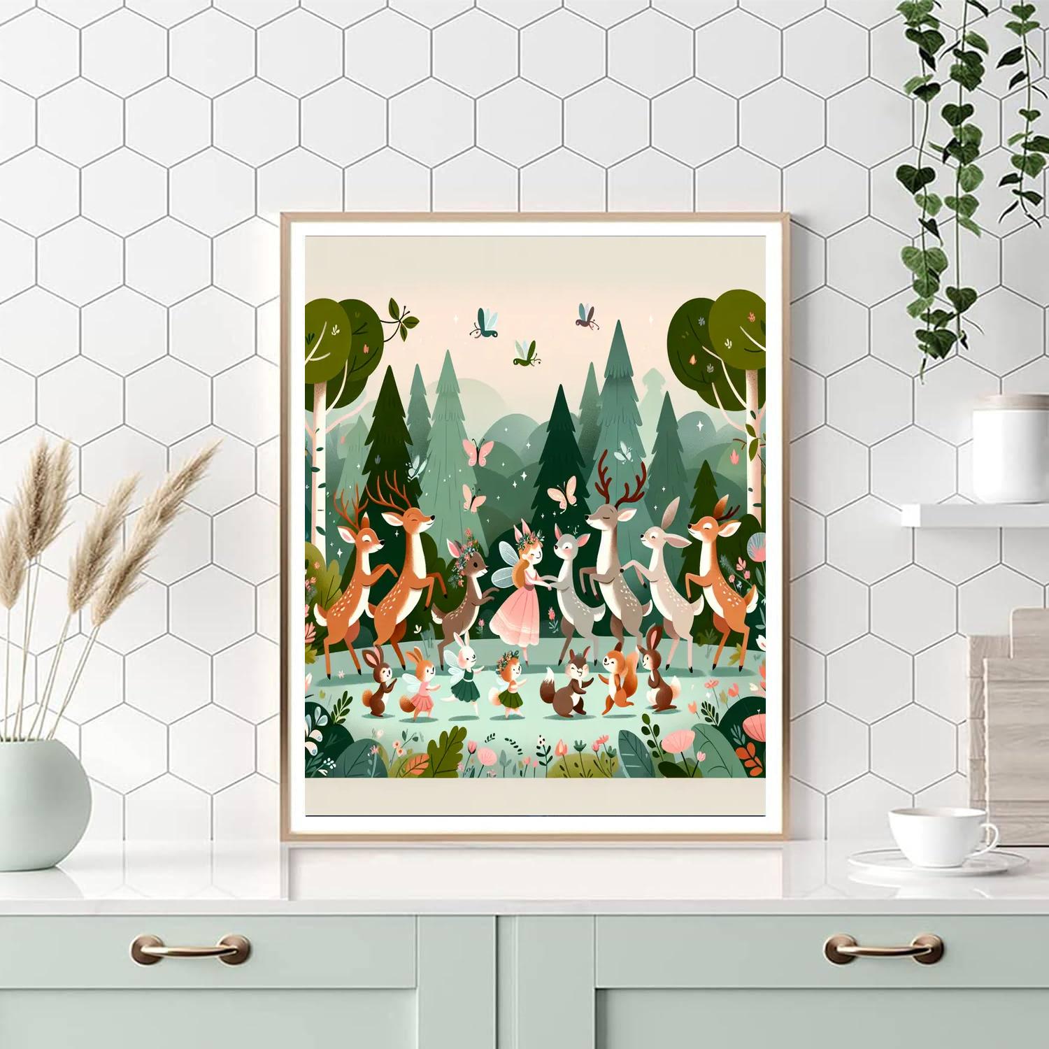 Celtic Woodland Dance DIY Paint By Numbers
