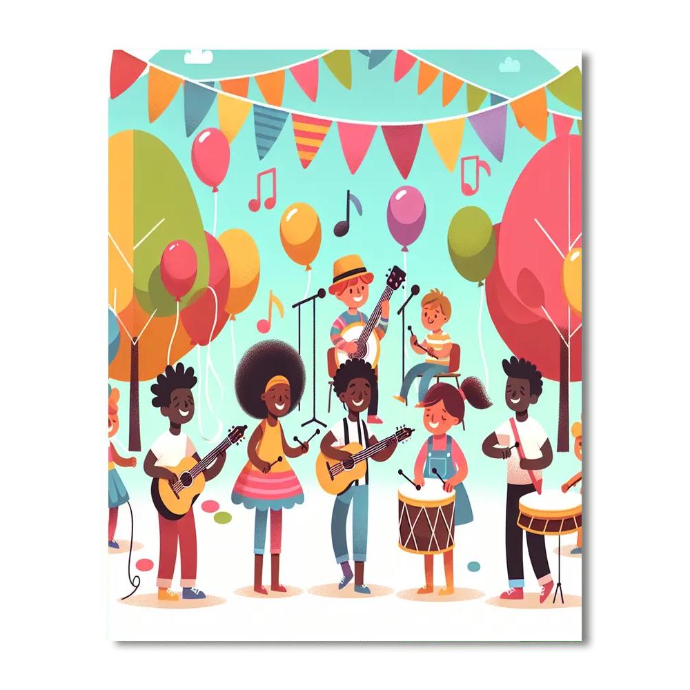 Music Festival DIY Paint By Numbers
