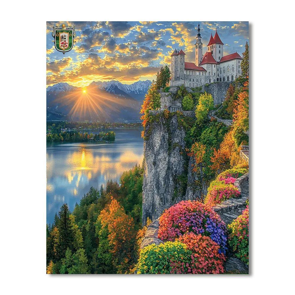 Bled Castle - Slovenia Paint By Number