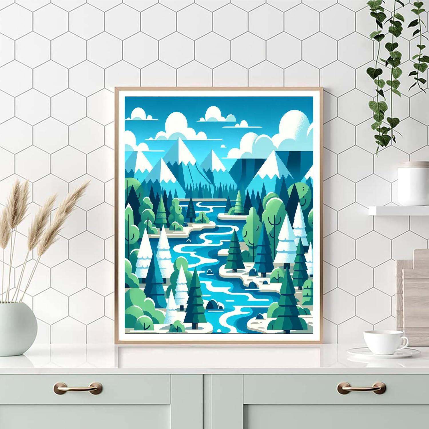 River Rapids Adventure Painting By Numbers Kit