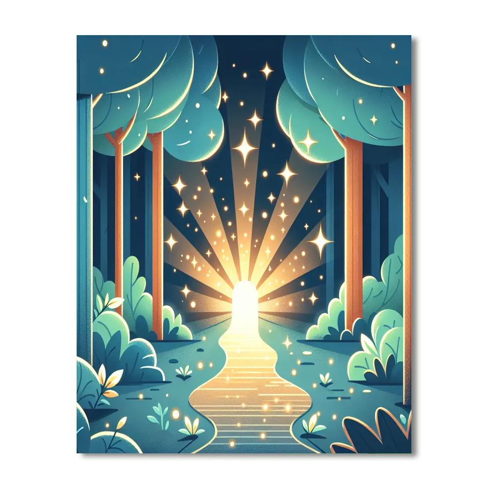 Mystical Pixie Path DIY Paint By Numbers