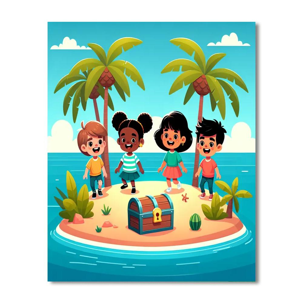 Treasure Island Tides Painting Number Kit