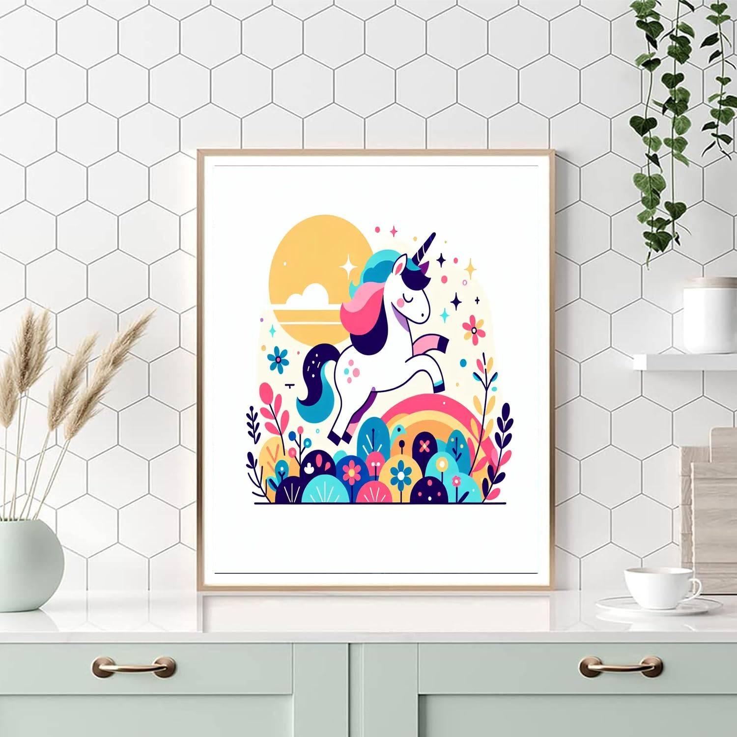 Enchanting Unicorn Number Painting