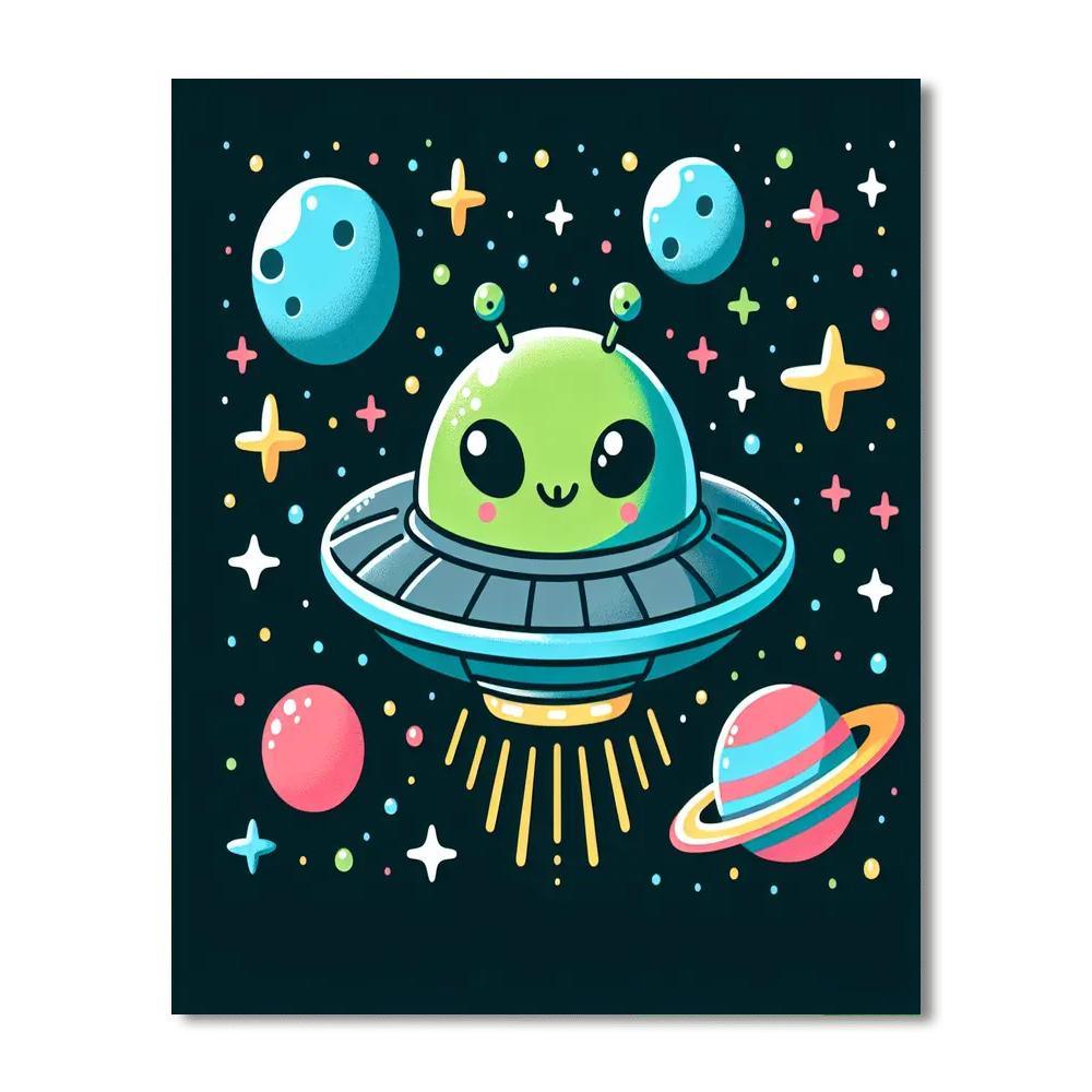Galaxy Explorer Adventures Paint By Numbers Art