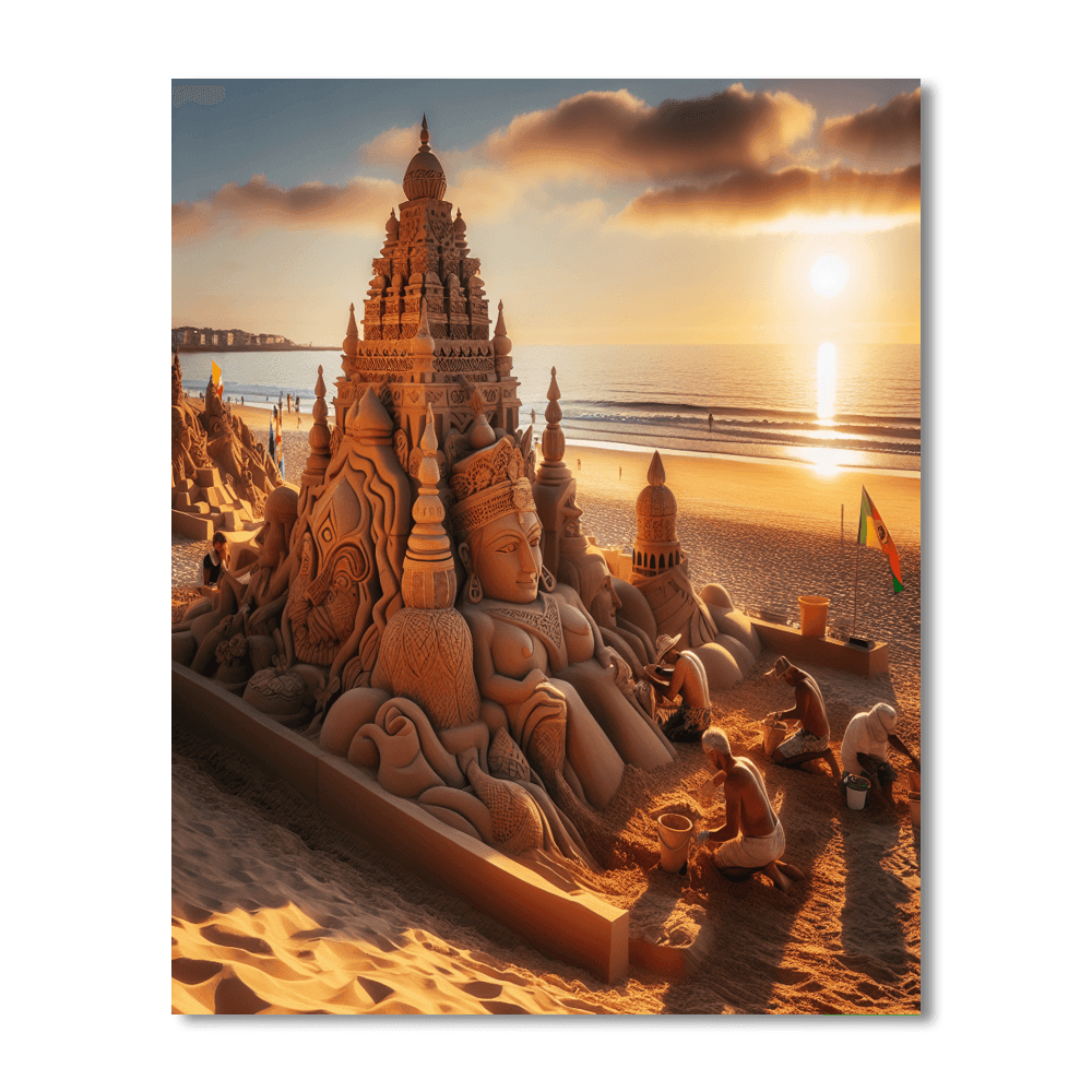 International Sand Sculpture Festival - Figueira Da Foz, Portugal Paint By Number