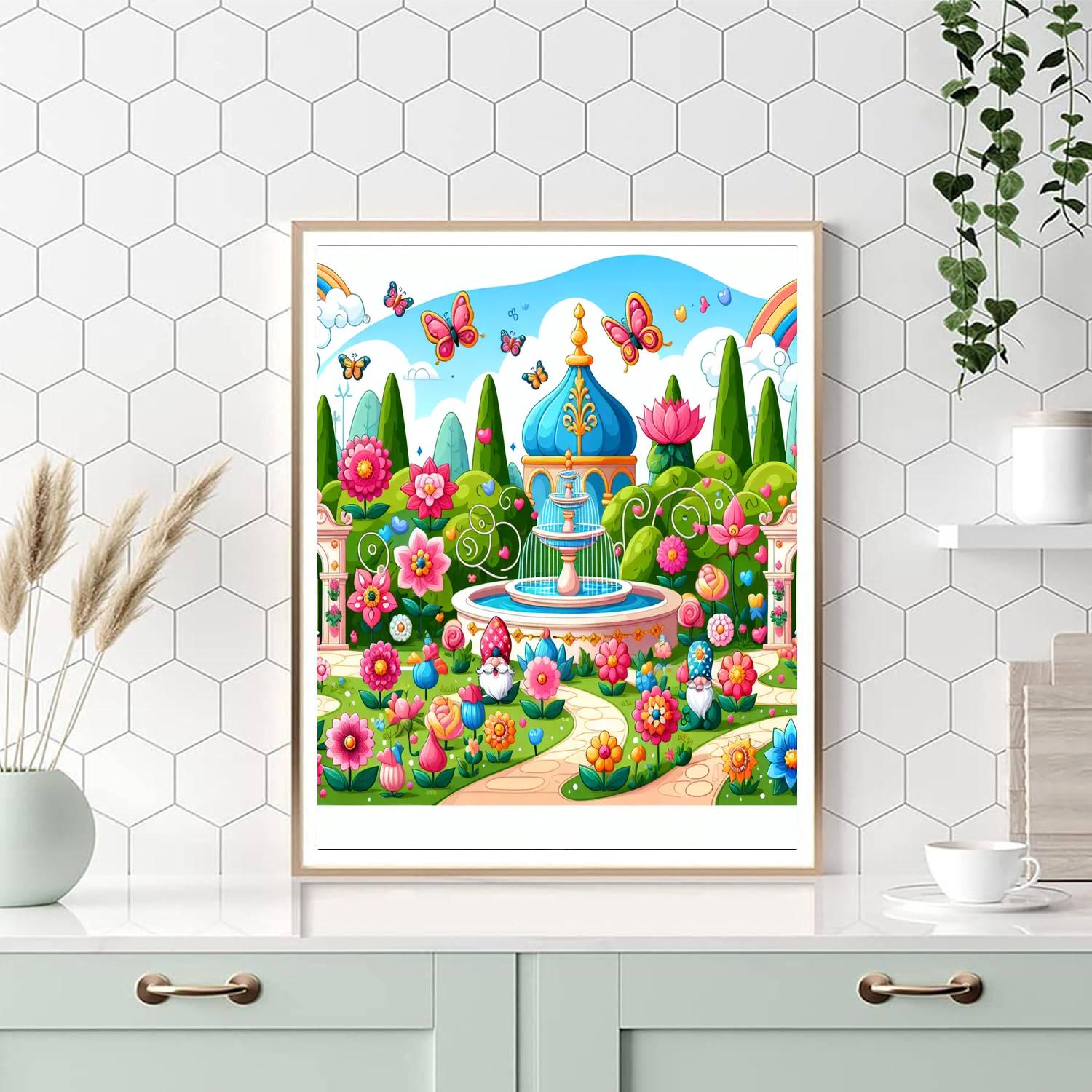 Royal Gardens Numbered Painting Kits