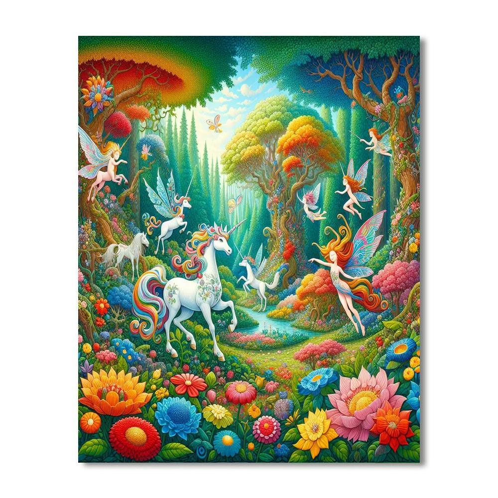 Journey Through Enchanted Forest Paint By Color