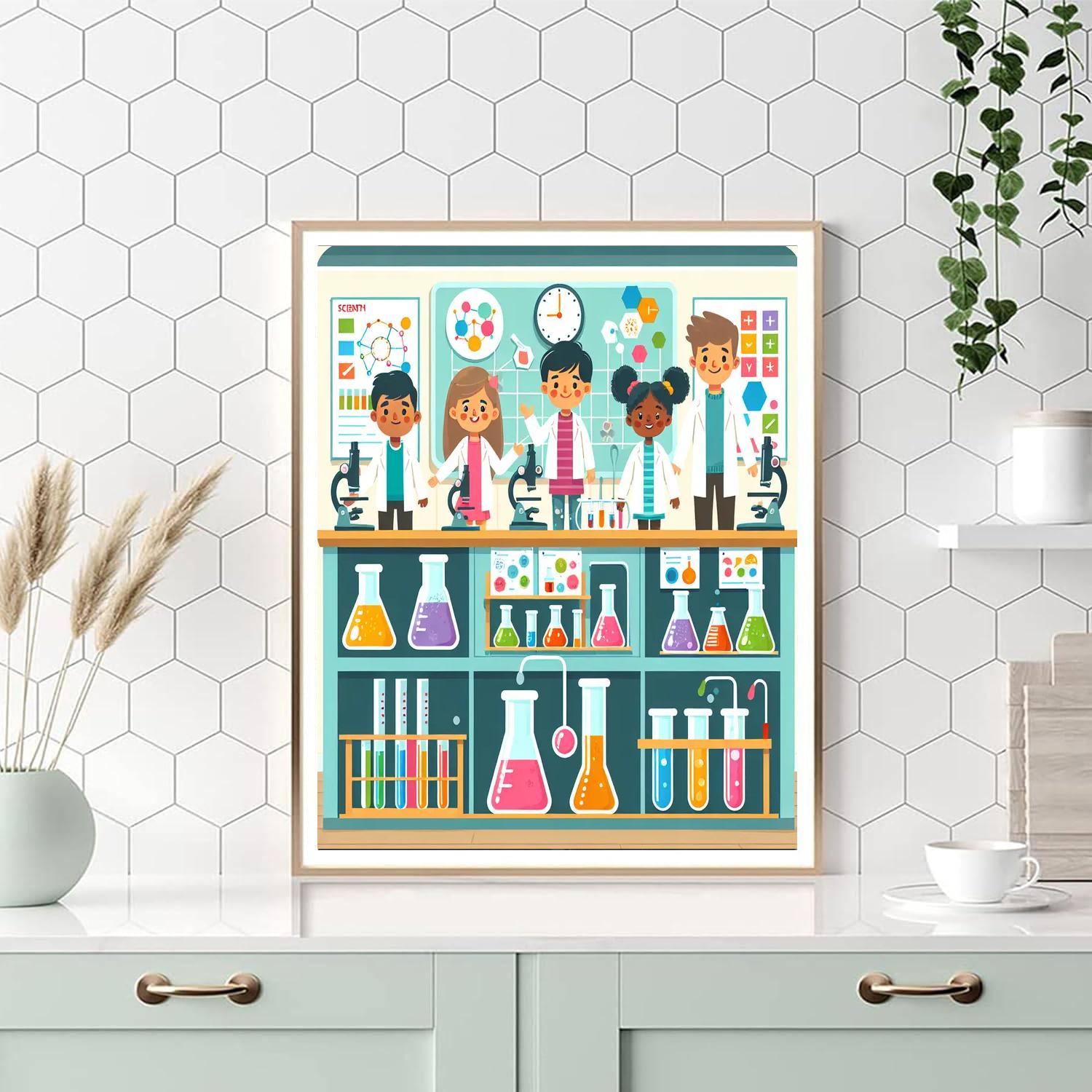 Inventive Science Lab Paint By Numbers Art