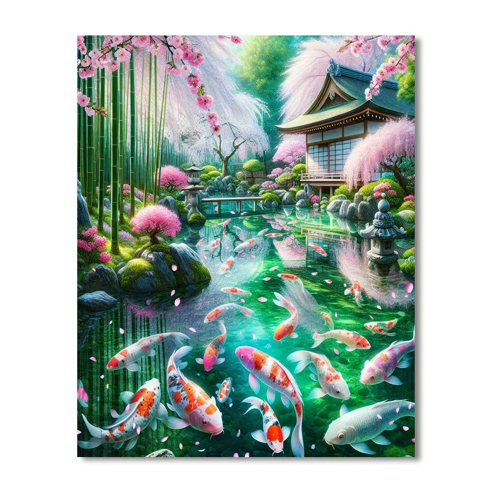 Captivating Japanese Garden Paint By Numbers