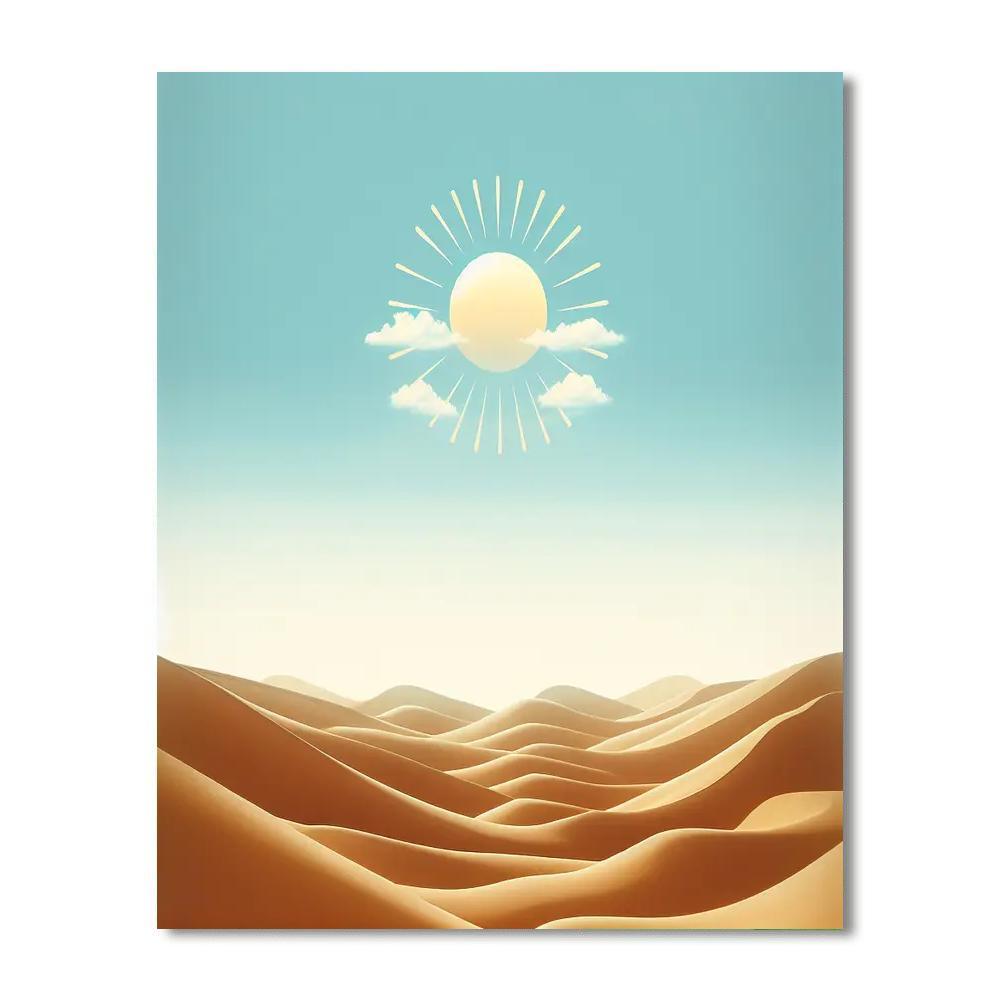 Tranquil Desert Escape Painting Number Kit