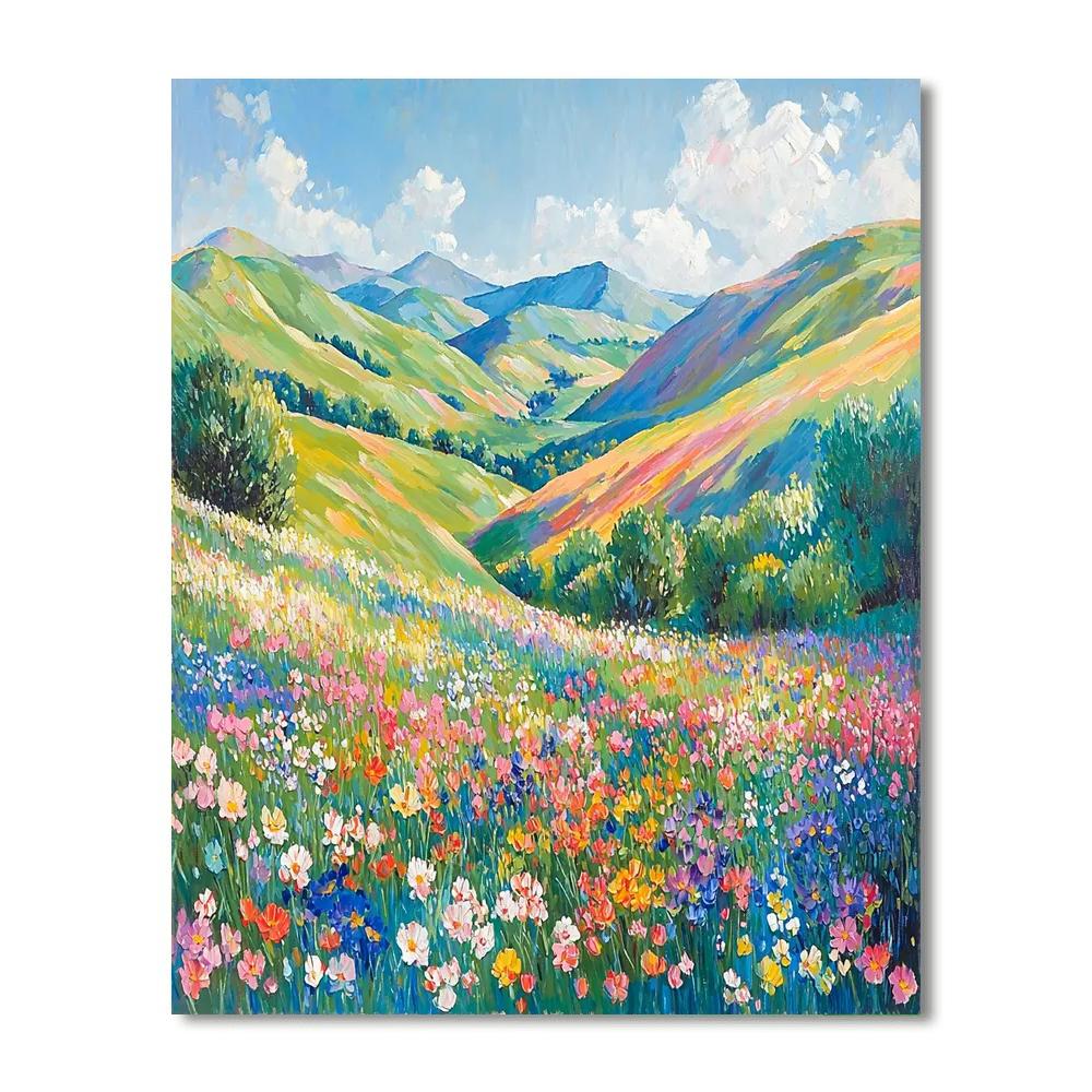 Paul Cézanne Inspired Whimsical Valley Views  Paint By Numbers Art