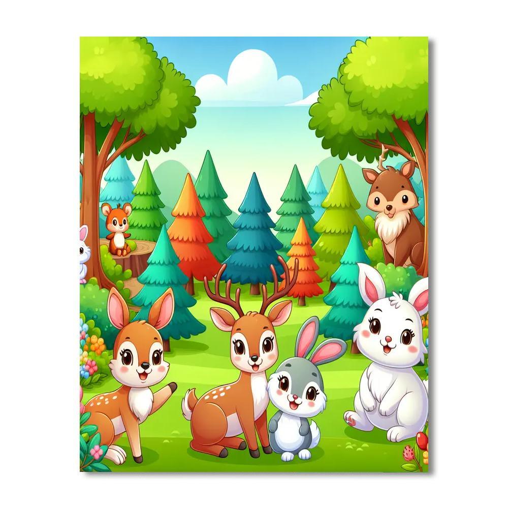Wonderful Woodland Paint By Numbers
