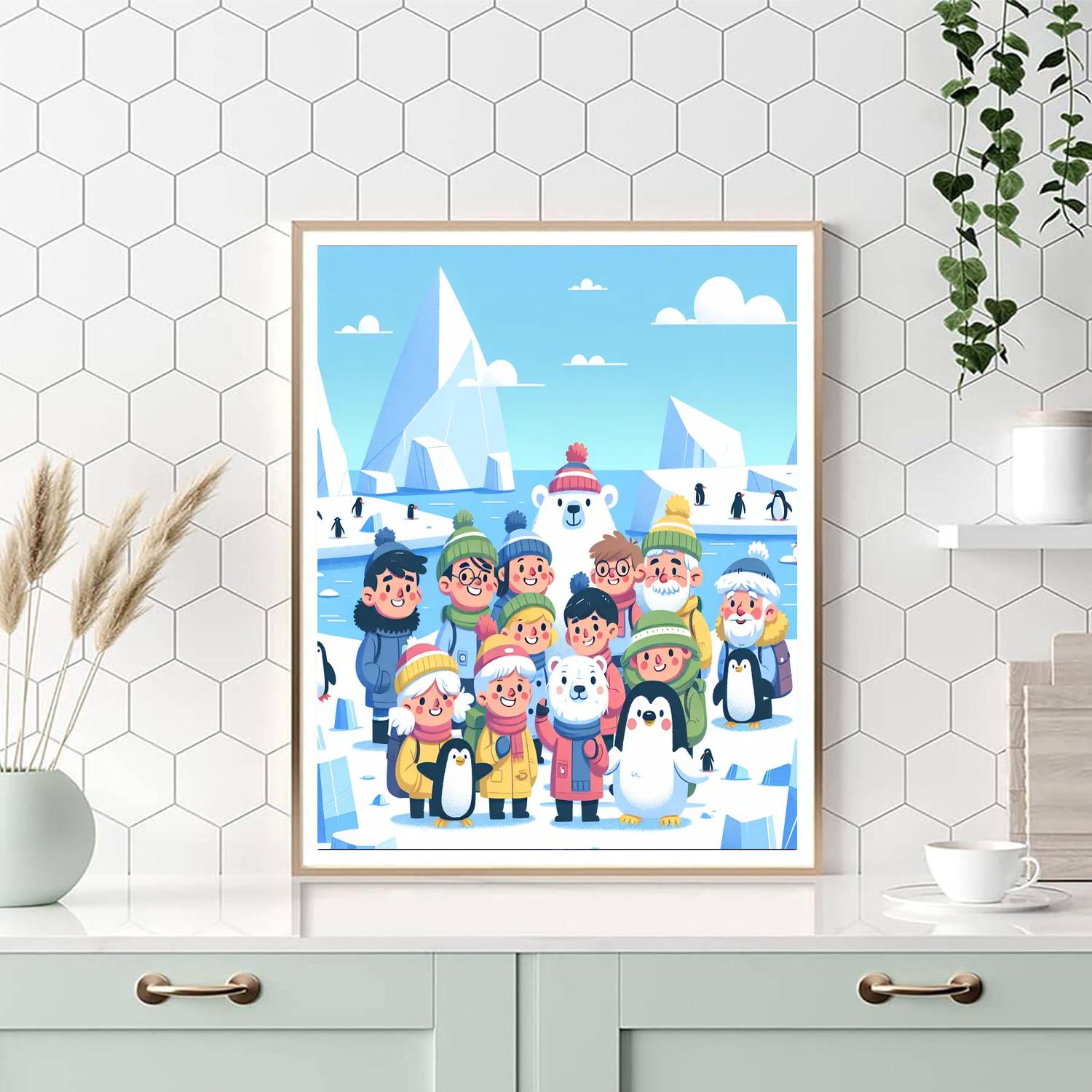 Exploring The Frozen Tundra Numbered Painting Kits