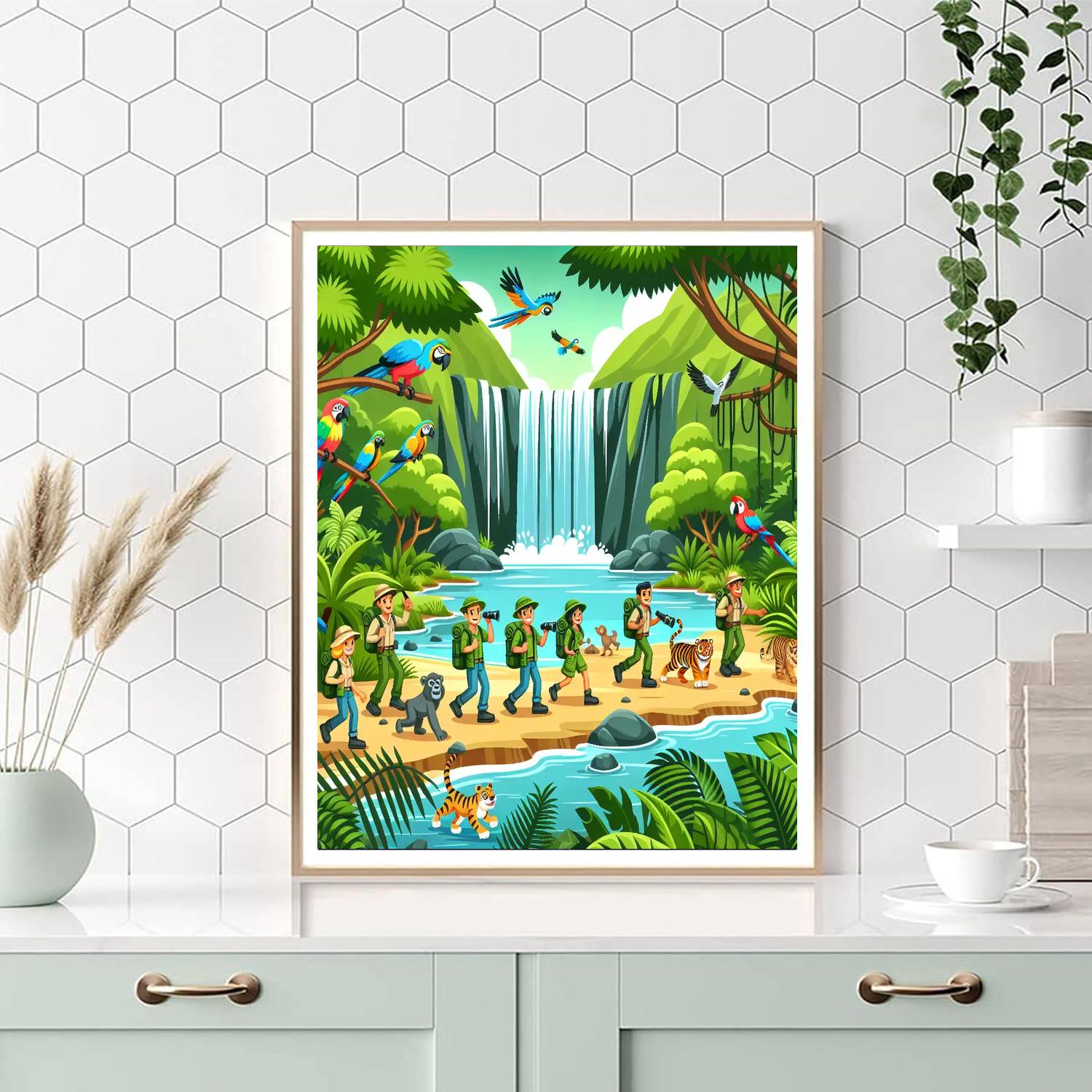 Jungle Expedition Trek Paint By Number