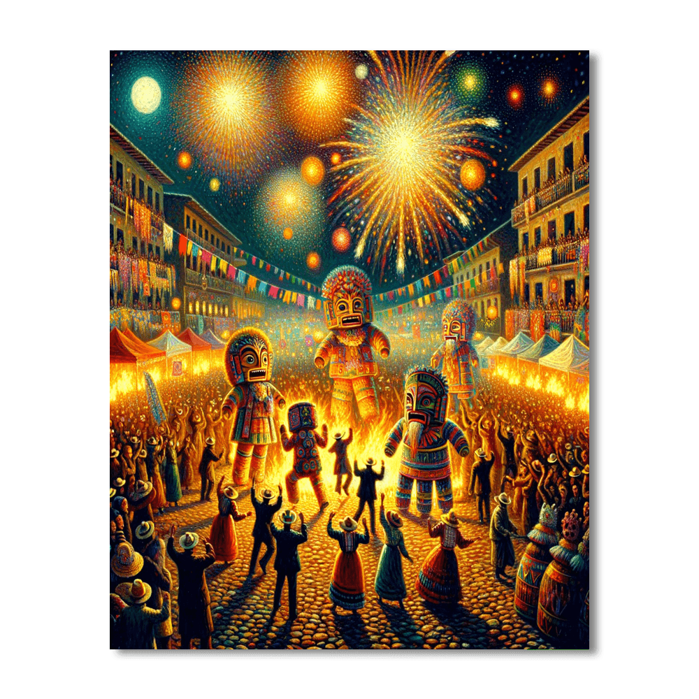 The La Patum Festival DIY Paint By Numbers