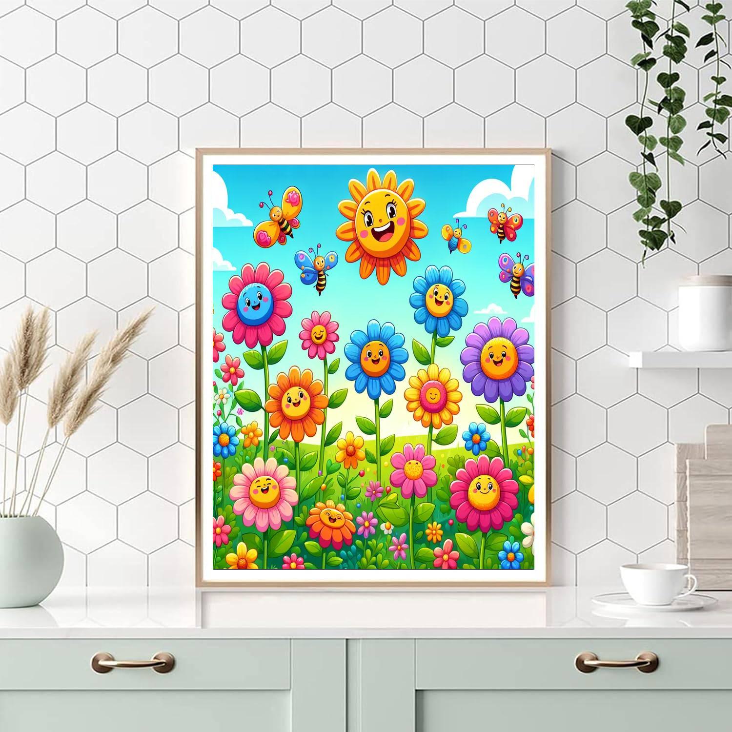 Wonderful Wildflower Meadow Paint By Number