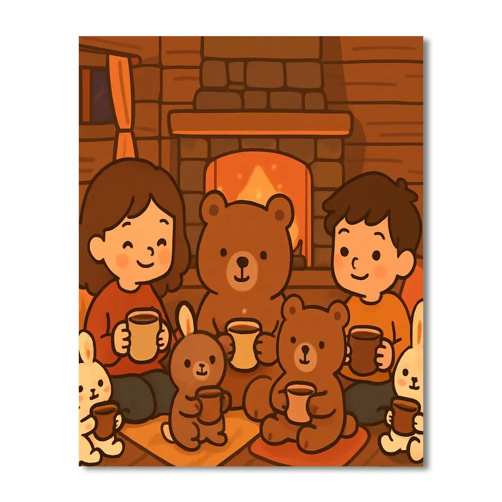 Cuddle Up In A Cozy Cabin Paint By Number