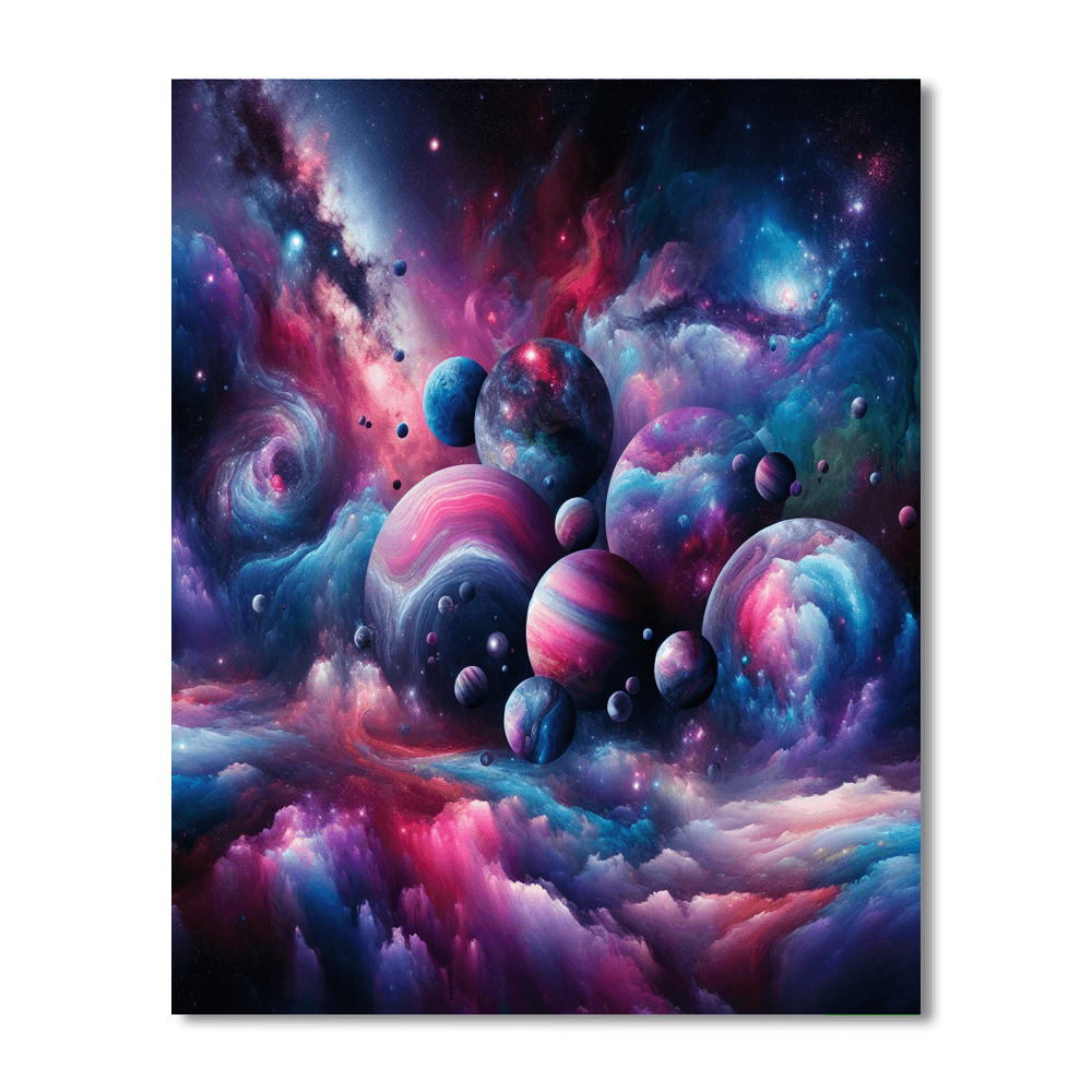 Celestial Dance Of The Planets Number Painting