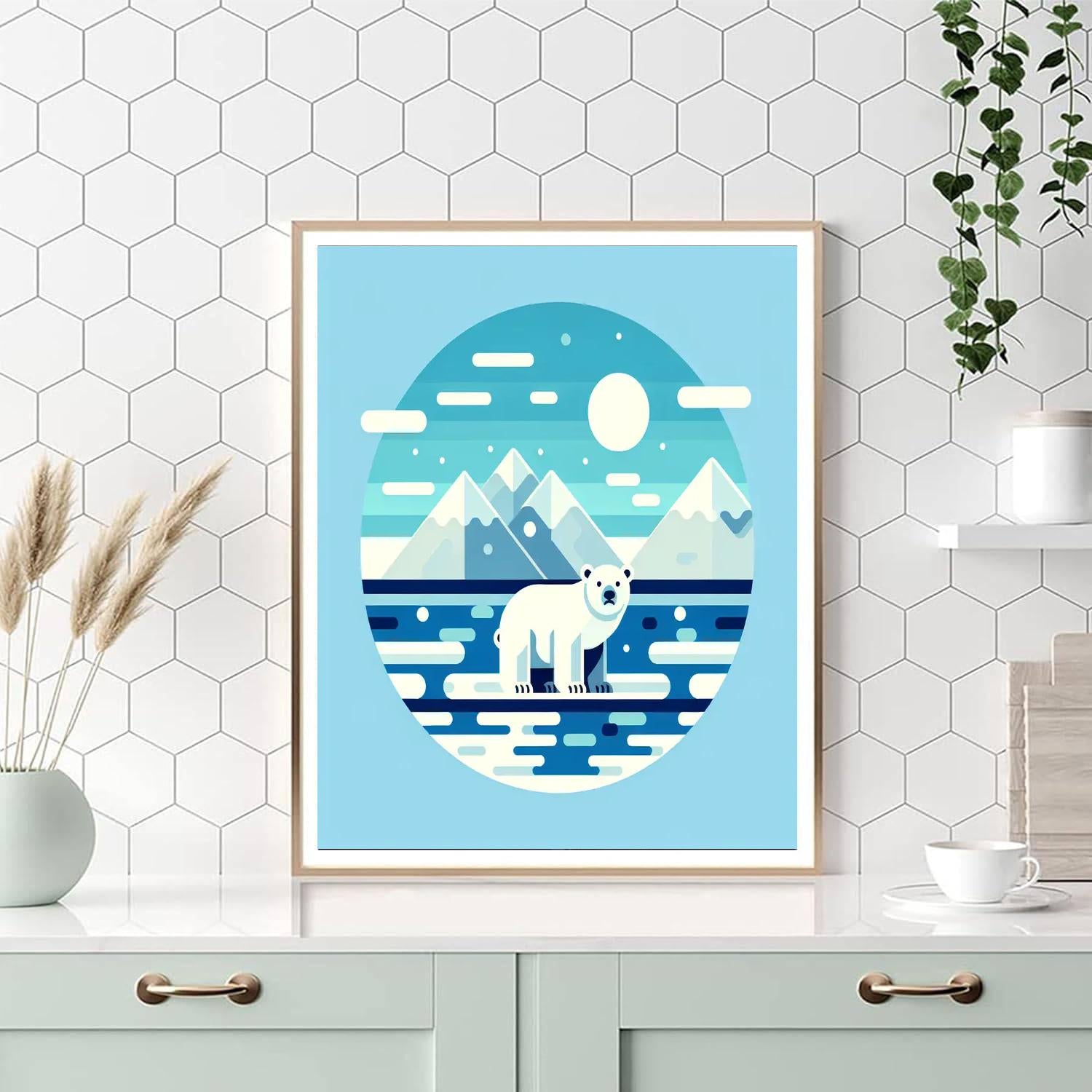 Polar Bear Quest Paint By Numbers Art