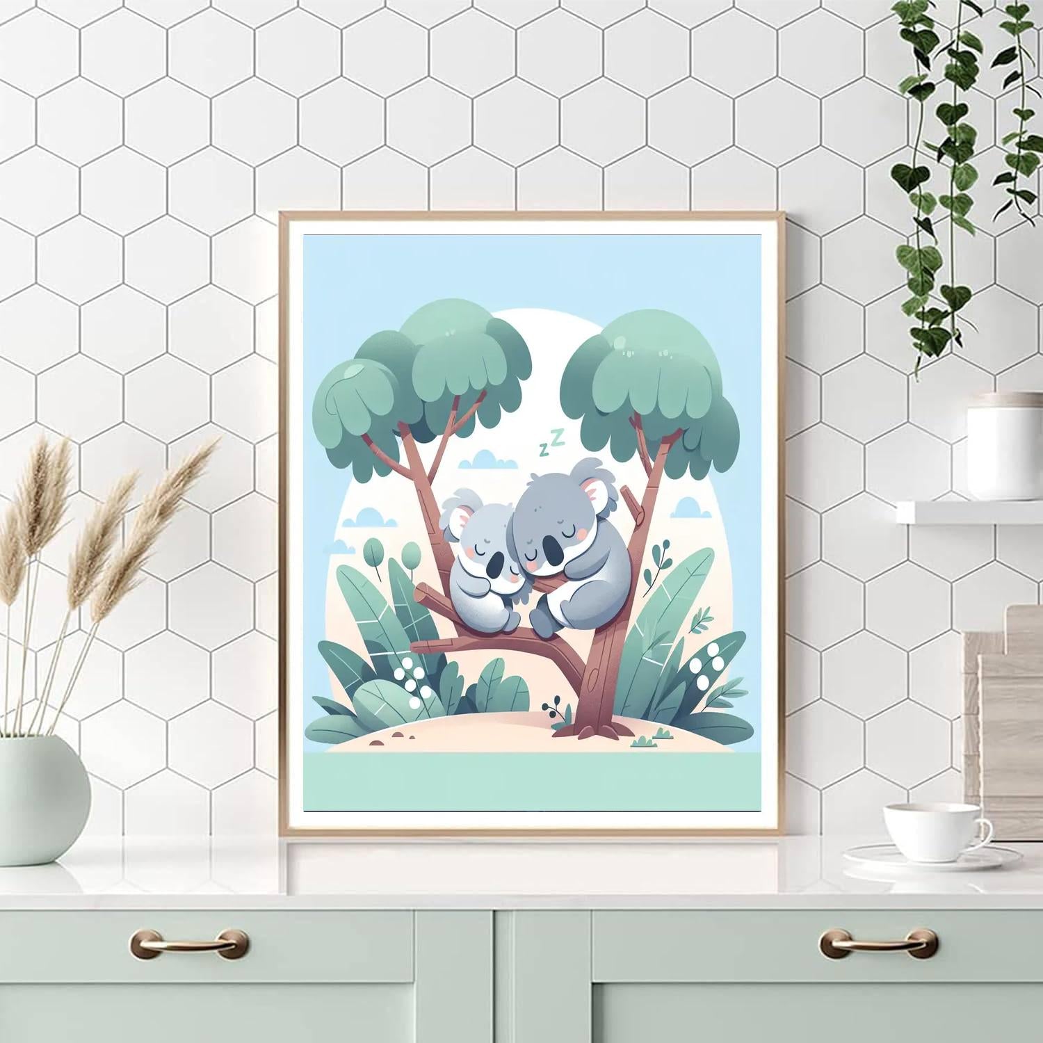 Cuddly Koala Dreams Number Painting