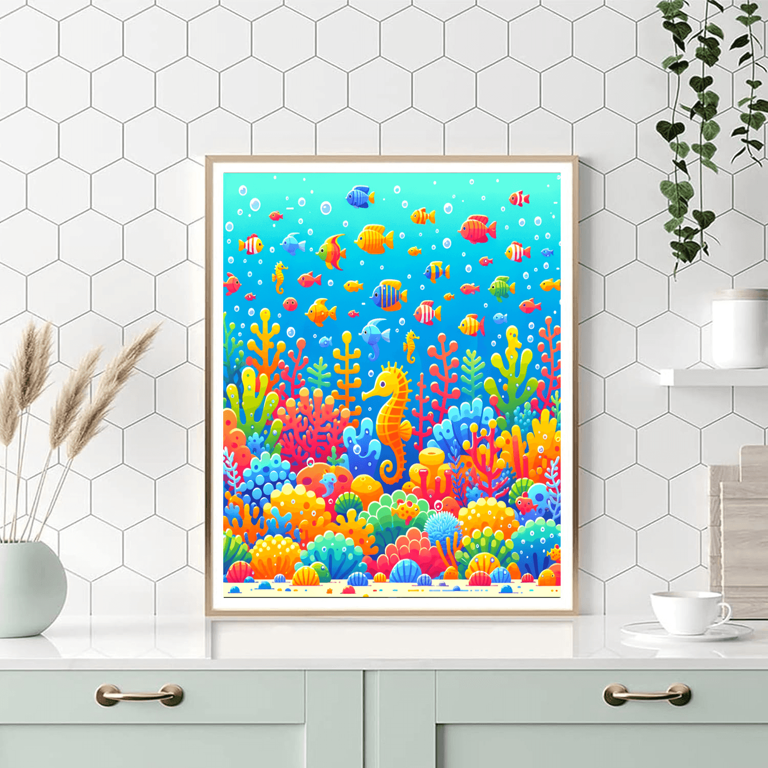 Undersea Coral Kingdom Painting By Numbers Kit