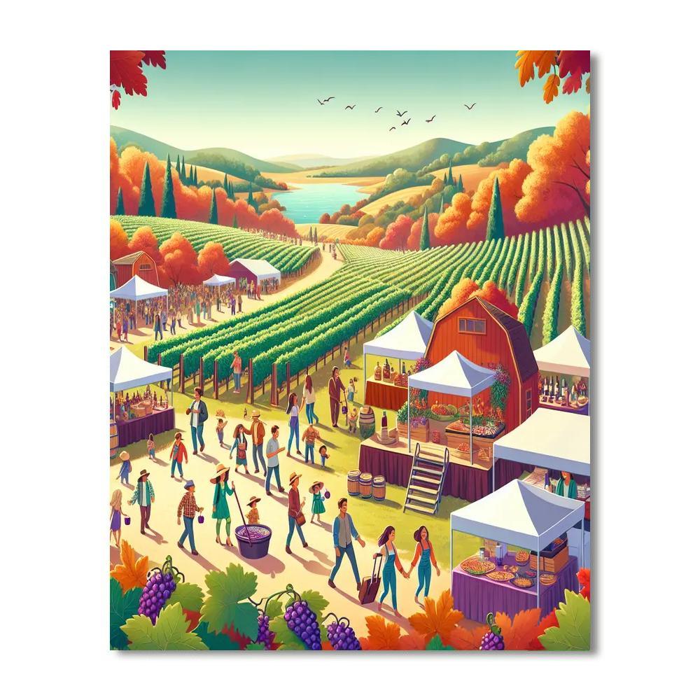 Napa Valley Harvest Festival - Napa Valley, California, Usa Paint By Number