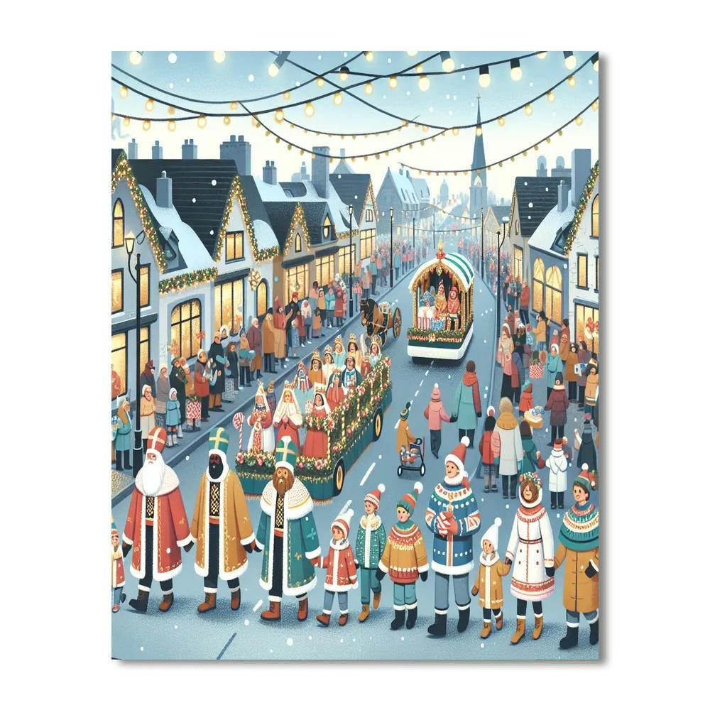 Fête De La Saint-nicolas Number Painting