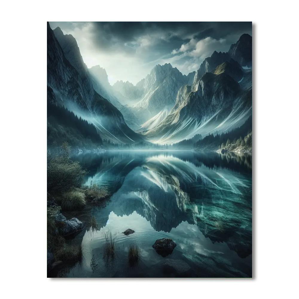 Mountain Lake Majesty Paint By Number