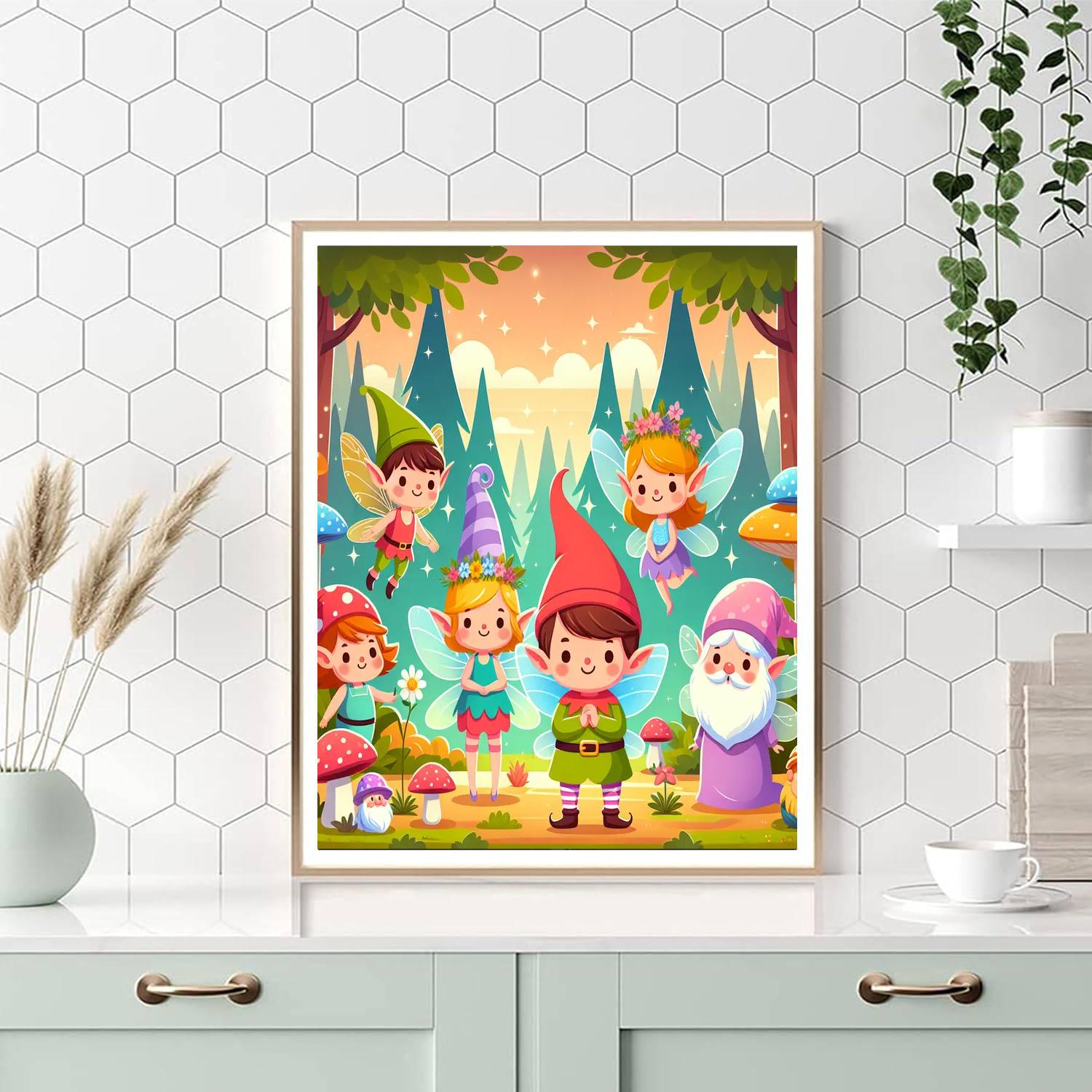 Cute Fairy Tale Creatures Paint By Numbers