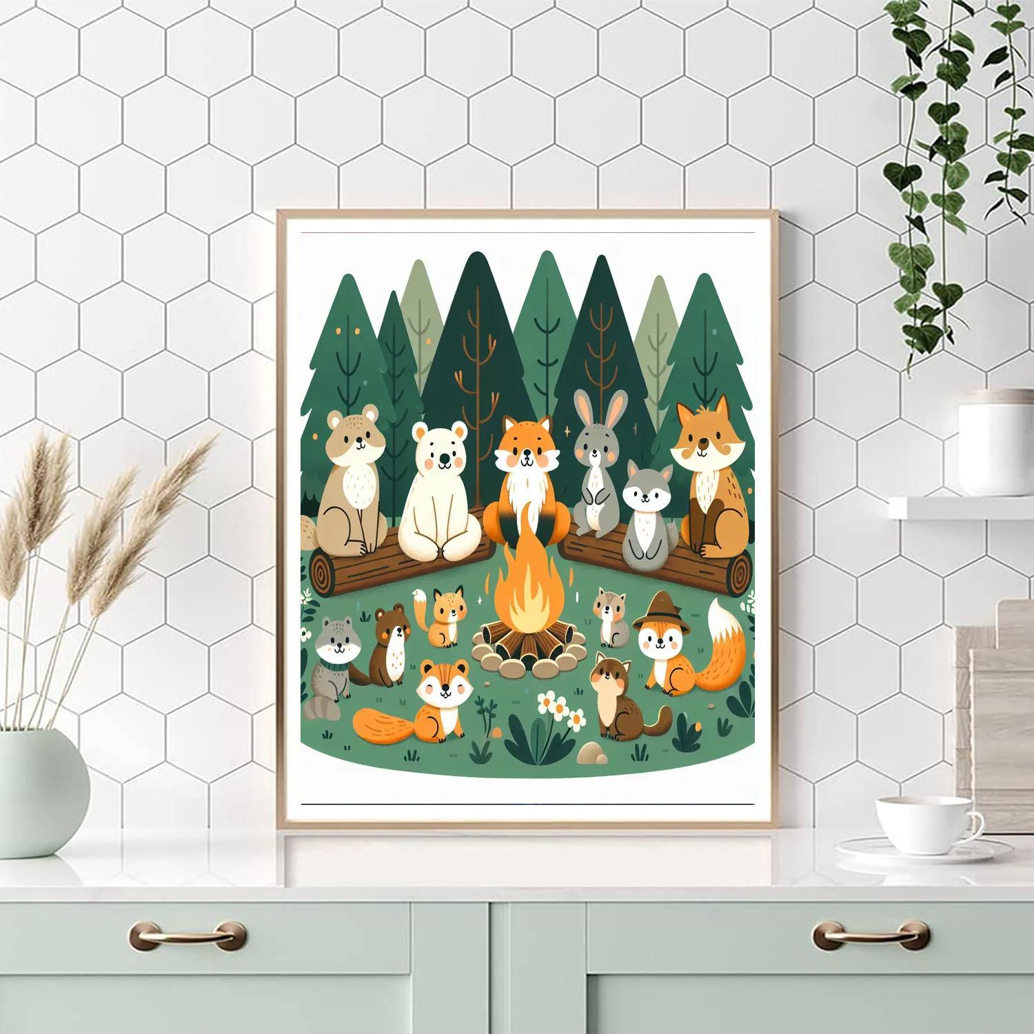 Cuddlebug Critter Camp Paint By Color