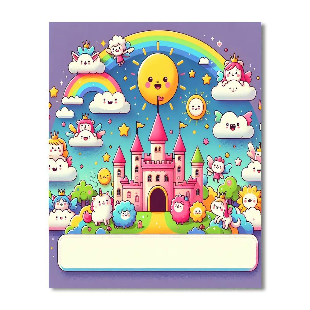 Charming Cloud Castle Number Painting