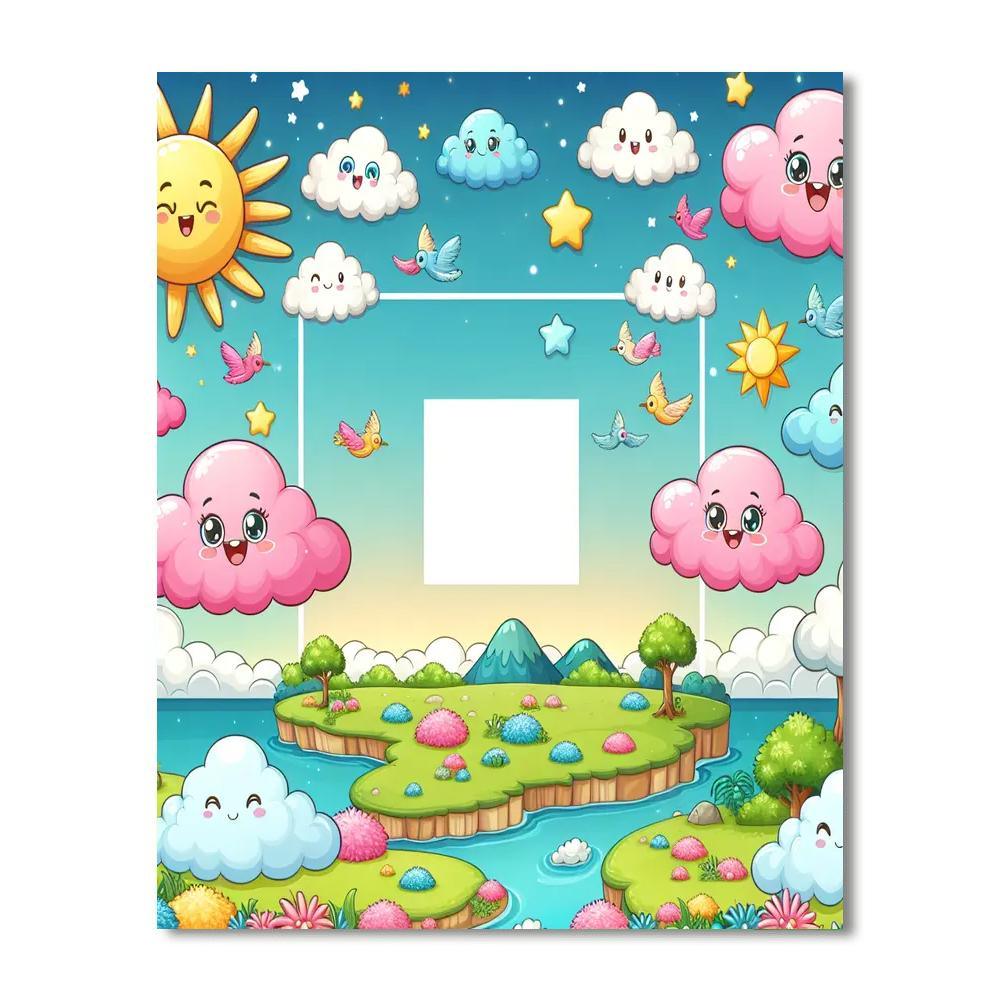 Cheerful Cloud Explorers Paint By Numbers Art