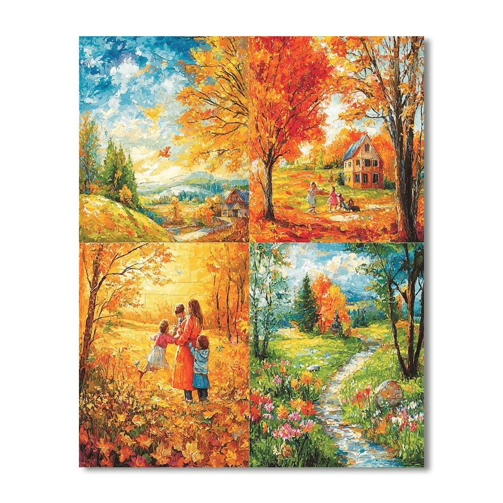 Through Every Season Number Painting