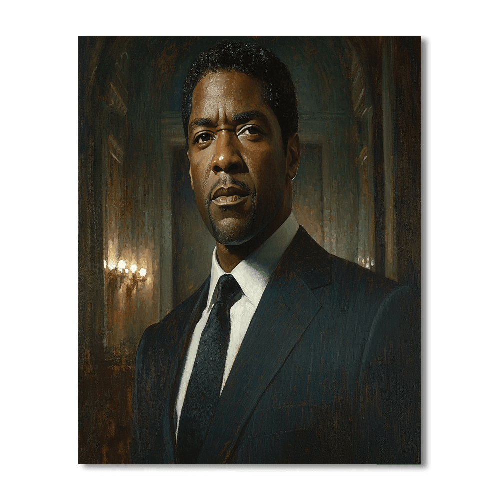 Denzel Washington: Master Of Cinematic Power Painting By Numbers Kit