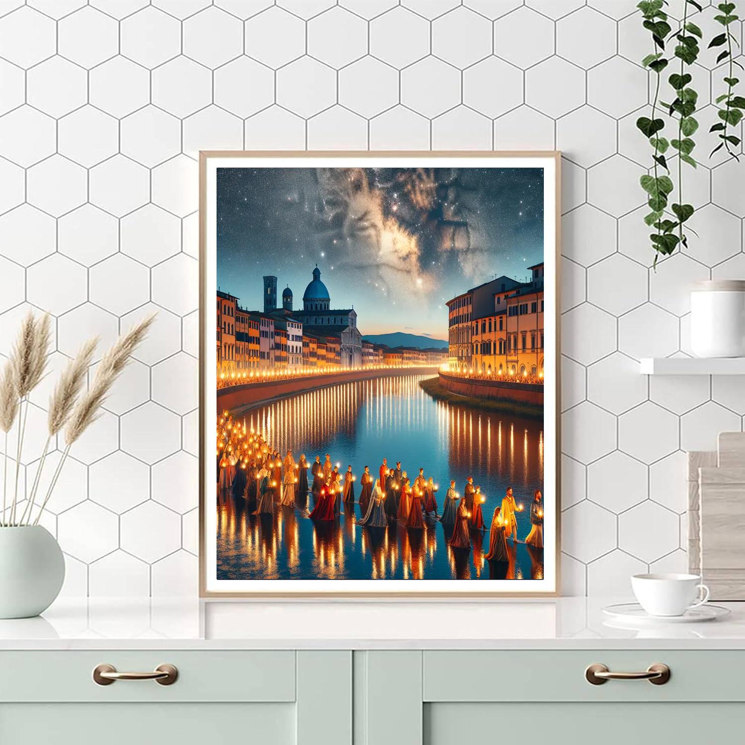 The Luminara Di San Ranieri - Italy DIY Paint By Numbers