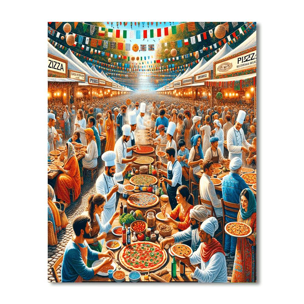 Pizzafest - Italy Numbered Painting Kits