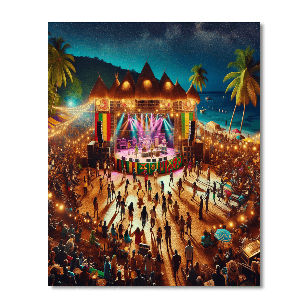 Reggae Sumfest - Montego Bay Paint By Color